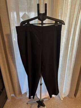 Lane Bryant Black Stretch skinny-leg Ankle Pants size 16 petite
